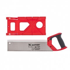 Стусло пластиковое, 300 х 100 мм, обушковая пила 350 мм, двухкомпонентная рукоятка Matrix. 22550