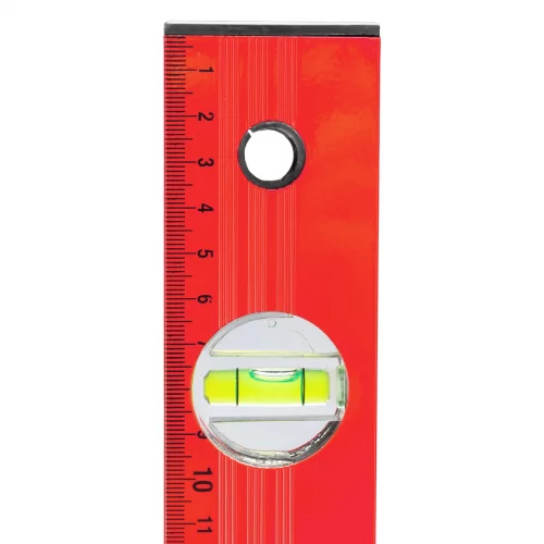 Уровень алюминиевый, 2000 мм, 3 глазка, красный, линейка Matrix 33241