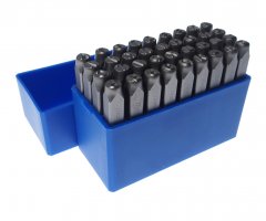 Клейма буквенные кириллица 5мм (HRC 60+-2град. DIN 1451) JTC-JW0915-5