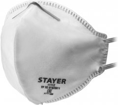 Фильтрующая плоская полумаска STAYER F-80 FFP1 11112_z01
