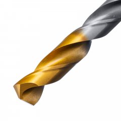 Сверло спиральное по металлу 11 x 142 мм, Р6М5, Golden Tip Denzel