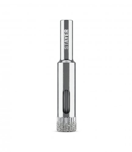STAYER DIAMOND d 10 мм, Р60, Алмазное трубчатое сверло (29930-10)