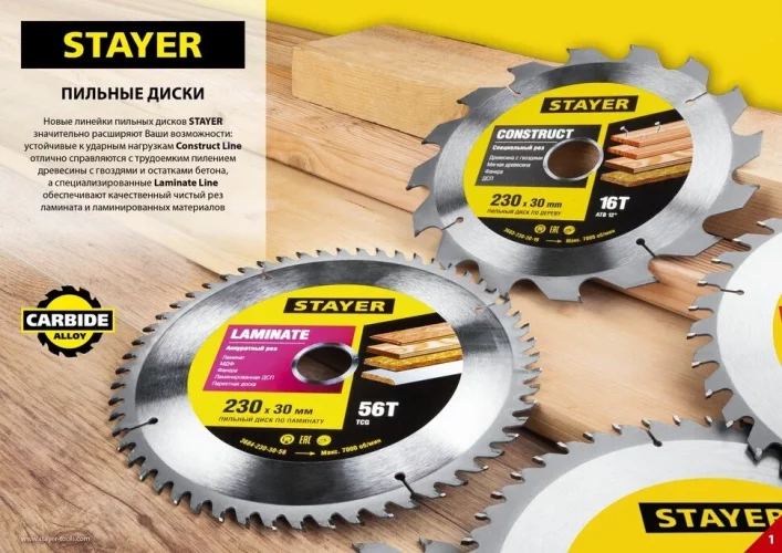 Диск пильный по дереву MASTER SUPER-Line (140x20 мм; 36Т) STAYER 3682-140-20-36