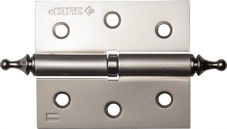 Дверная разъемная петля ЗУБР Эксперт 1 подшипник цвет матовая никель PN правая с крепежом 75x63x2.5 мм 2 шт. 37605-075-4R