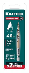 KRAFTOOL STEP POINT, d 4.0 х 83 мм, сверло по металлу для винтовёртов и шуруповертов IMPACT READY (29653-4)