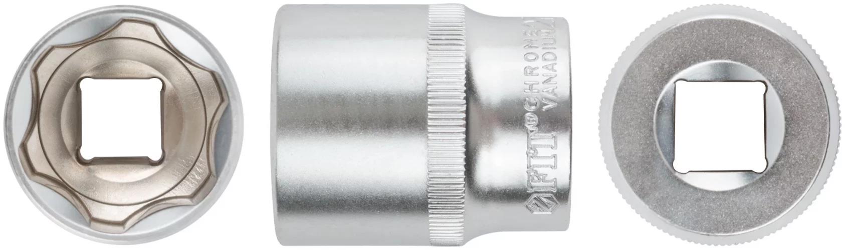 Головка 6-гранная CrV 1/2" 27 мм FIT 62057