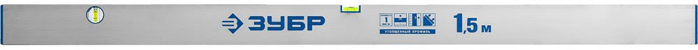 Правило-уровень ЭКСПЕРТ с ребром жесткости 1,5м ЗУБР 10753-1.5