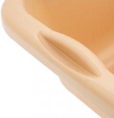 Таз пластмассовый прямоугольный 25 л, бежевый, Home Palisad 929925