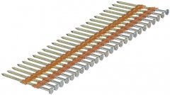 Гвозди для пнев. нейлера (оцинк.), длина - 65 мм, диам. - 2,9 мм, 2000 шт. Denzel 57685