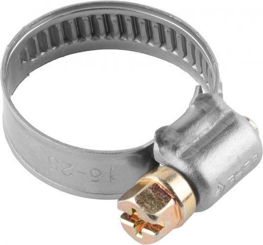 Хомуты ЗУБР ЭКСПЕРТ из нержавеющей стали с накатной лентой НЛ-9, 10-16мм, 200шт 37820-10-16-200