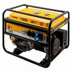 Генератор бензиновый GE 7900, 6.5 кВт, 220 В/50 Гц, 25 л, ручной пуск Denzel 94638
