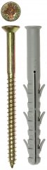 Дюбель рамный с шурупом 50 шт. (10х100 мм; PZ; ТФ5) ЗУБР 4-301455-10-100