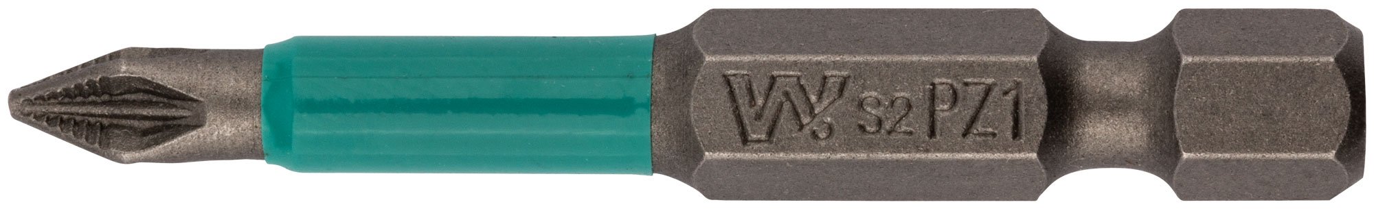 Биты PZ1 50 мм сталь S2, с насечкой, 10 шт. WHIRLPOWER 57596