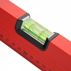 Уровень алюминиевый, 600 мм, 3 глазка, красный, линейка Matrix 33223