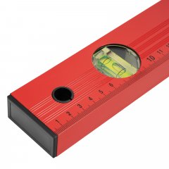 Уровень алюминиевый, 600 мм, 3 глазка, красный, линейка Matrix 33223