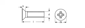 Винт ЗУБР МАСТЕР M4x55мм, 5кг (примерно 1169 шт.) 303110-04-055