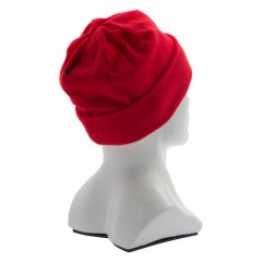 Шапка с отворотом из флиса для взрослых, размер 56-57, красная Россия Сибртех 68821