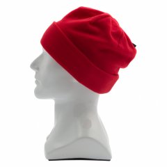 Шапка с отворотом из флиса для взрослых, размер 56-57, красная Россия Сибртех 68821