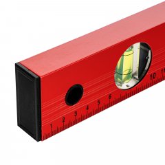 Уровень алюминиевый, 800 мм, 3 глазка, красный, линейка Matrix 33226