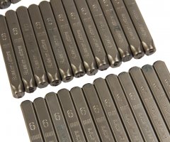 Клейма буквенные кириллица 6мм (HRC 60+-2град. DIN 1451) JTC-7253