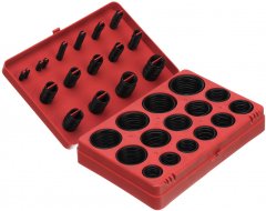 Набор резиновых уплотнительных прокладок, D 7-53 мм, 406 предмета Сибртех 47597