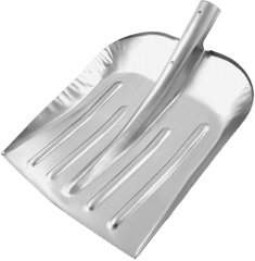 Лопата для уборки снега стальная оцинкованная, 330 х 365 мм, без черенка, Россия, Сибртех 61536