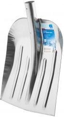 Лопата для уборки снега стальная оцинкованная, 330 х 365 мм, без черенка, Россия, Сибртех 61536