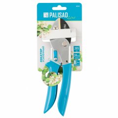 Секатор с наковальней, 205 мм, усиленный, рукоятки в ПВХ-оболочке, Luxe, Palisad 605245