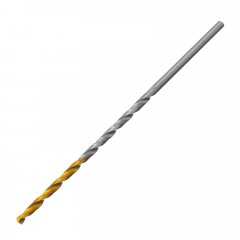 Сверло спиральное по металлу 2,5 х 95 мм Р6М5, Golden Tip, удлиненное, 2шт. Denzel