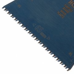 Насадка для МФИ режущая прямая, HCS, по дереву, ламинату 65 х 1.8 мм, крупный зуб Denzel 782313