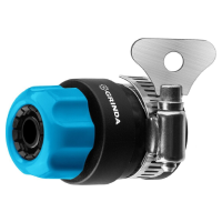 Соединители с хомутом для поливочных шлангов